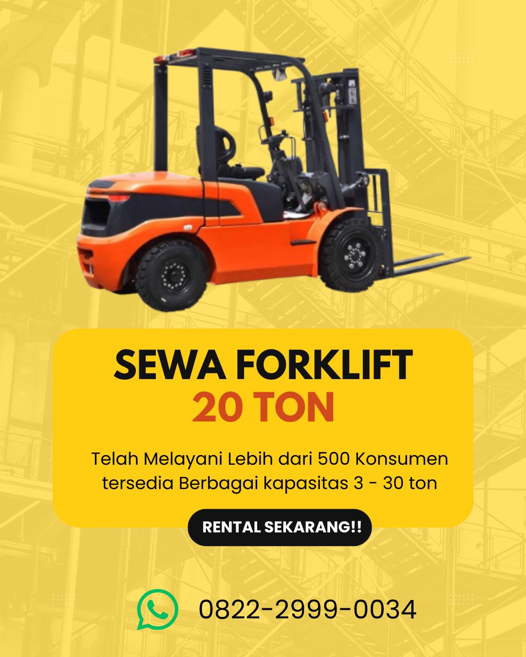 SEWA FORKLIFT 20 TON