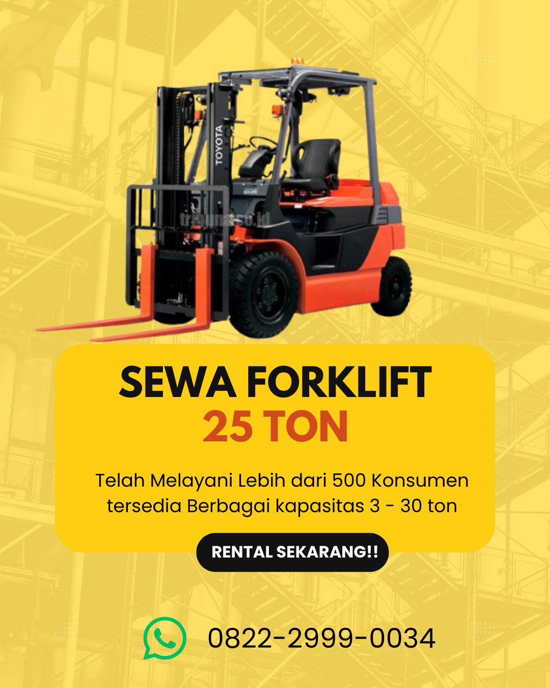 SEWA FORKLIFT 25 Ton