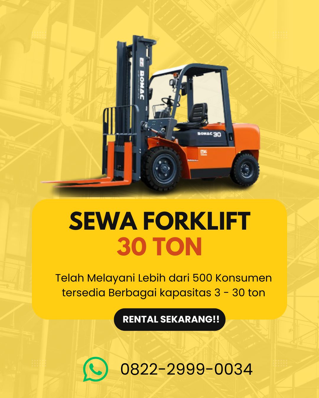 SEWA FORKLIFT 30 Ton