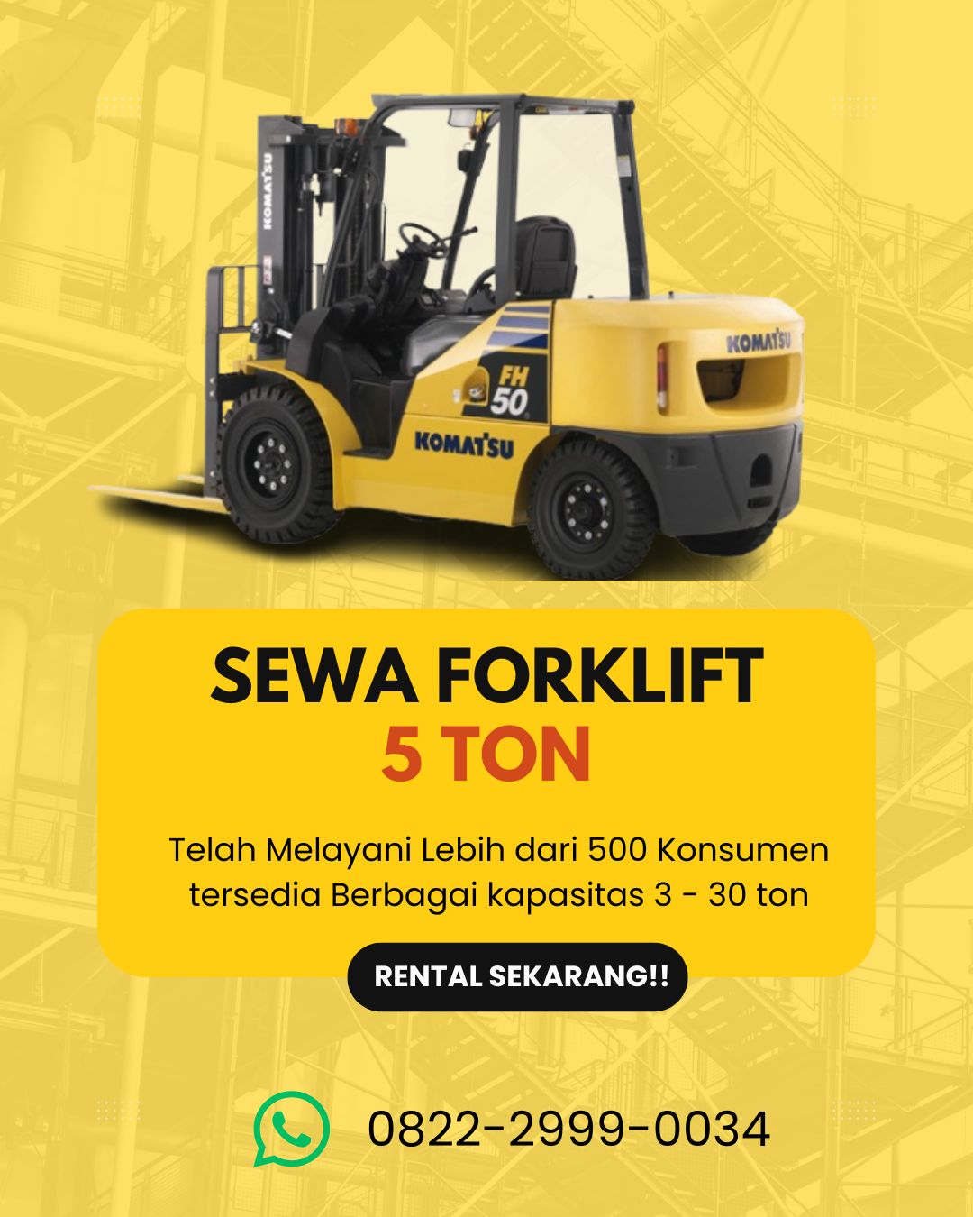 SEWA FORKLIFT 5 TON