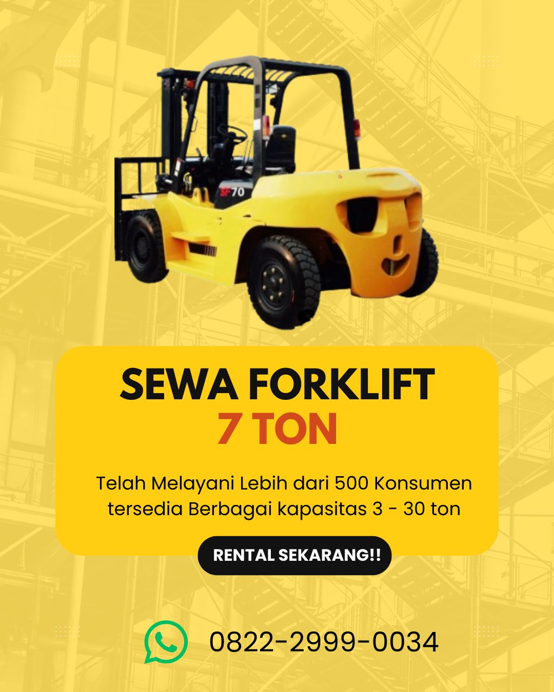 SEWA FORKLIFT 7 TON