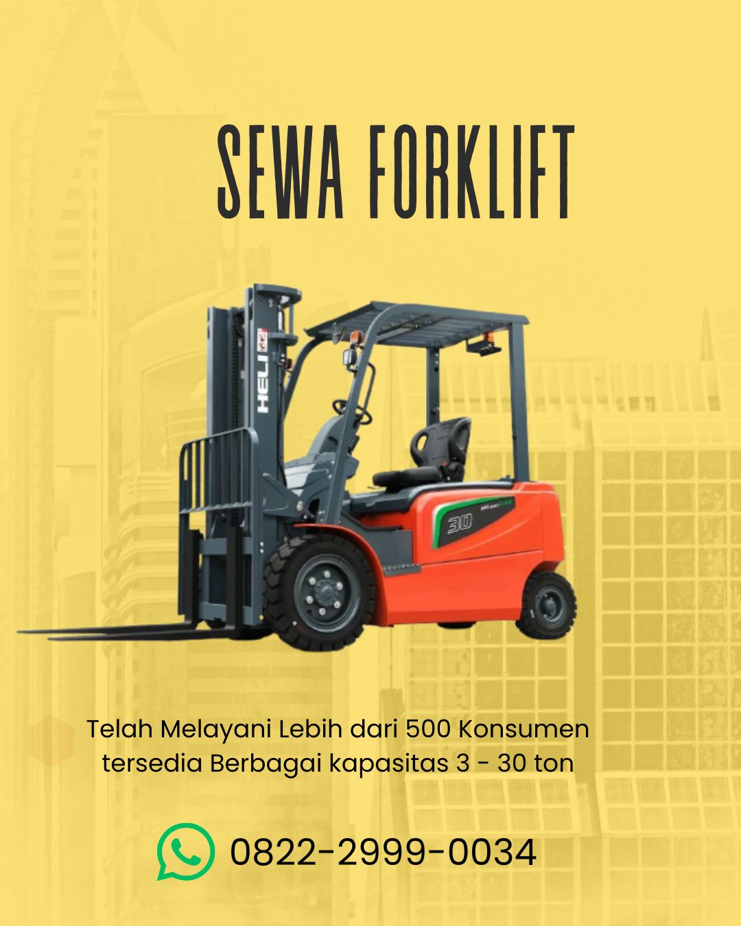 Sewa Forklift Dukuh Jakarta Timur, Hubungi TLP/WA 0822-2999-0034